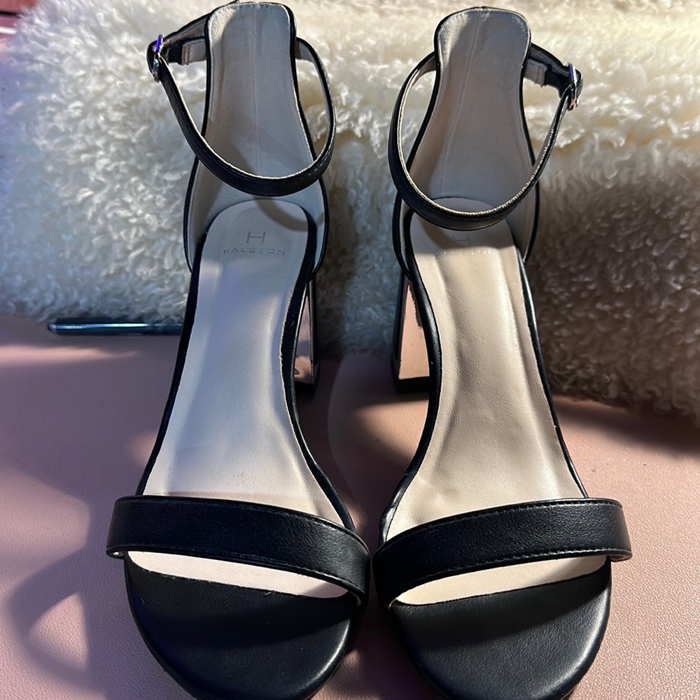 H by Halston high heels.